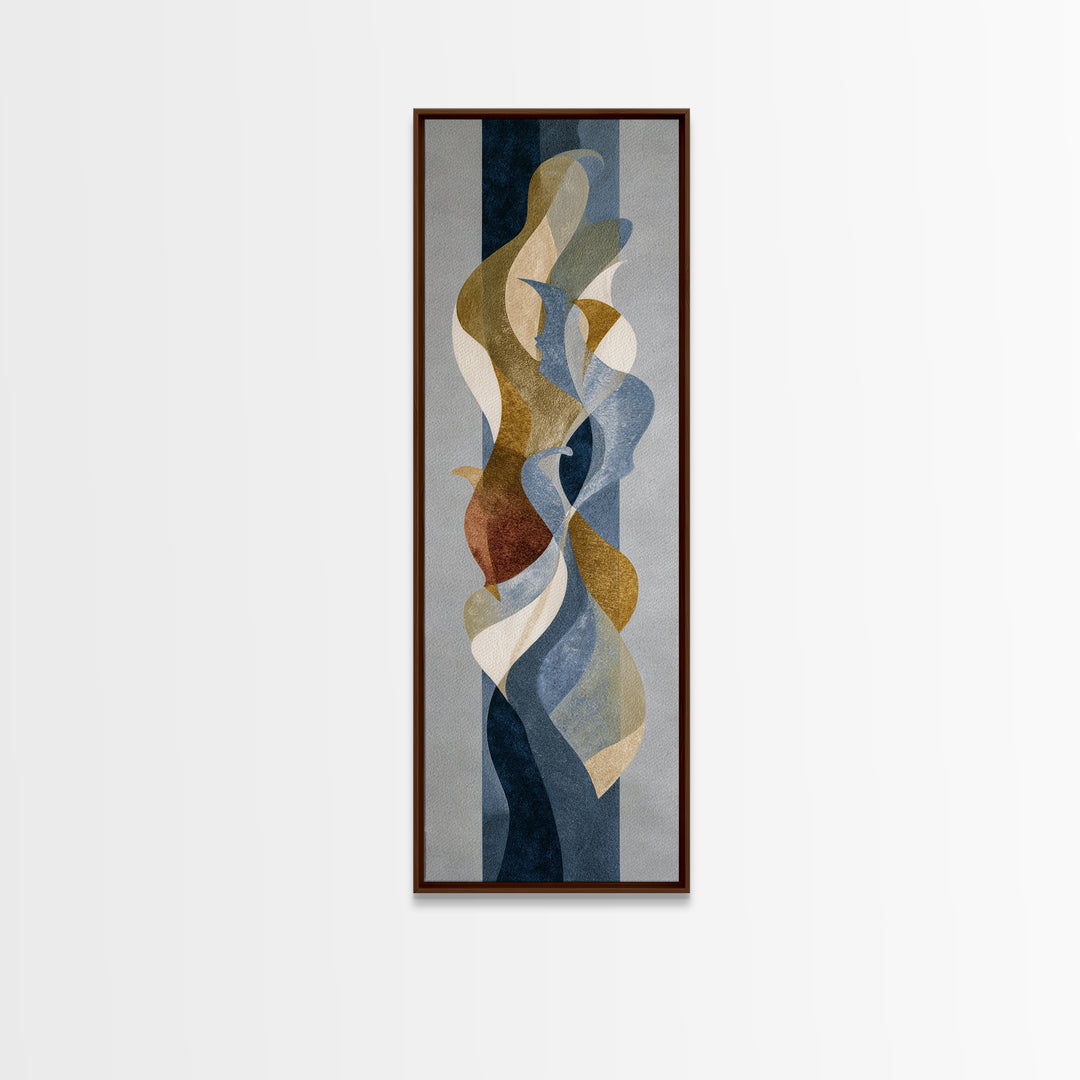 Classical Reclining Figure Implied Through Line Art Canvas Print, Master Bedroom, Above Bed Wall Art, Bedroom Decor, Sanctuary, MAS-1x3-10