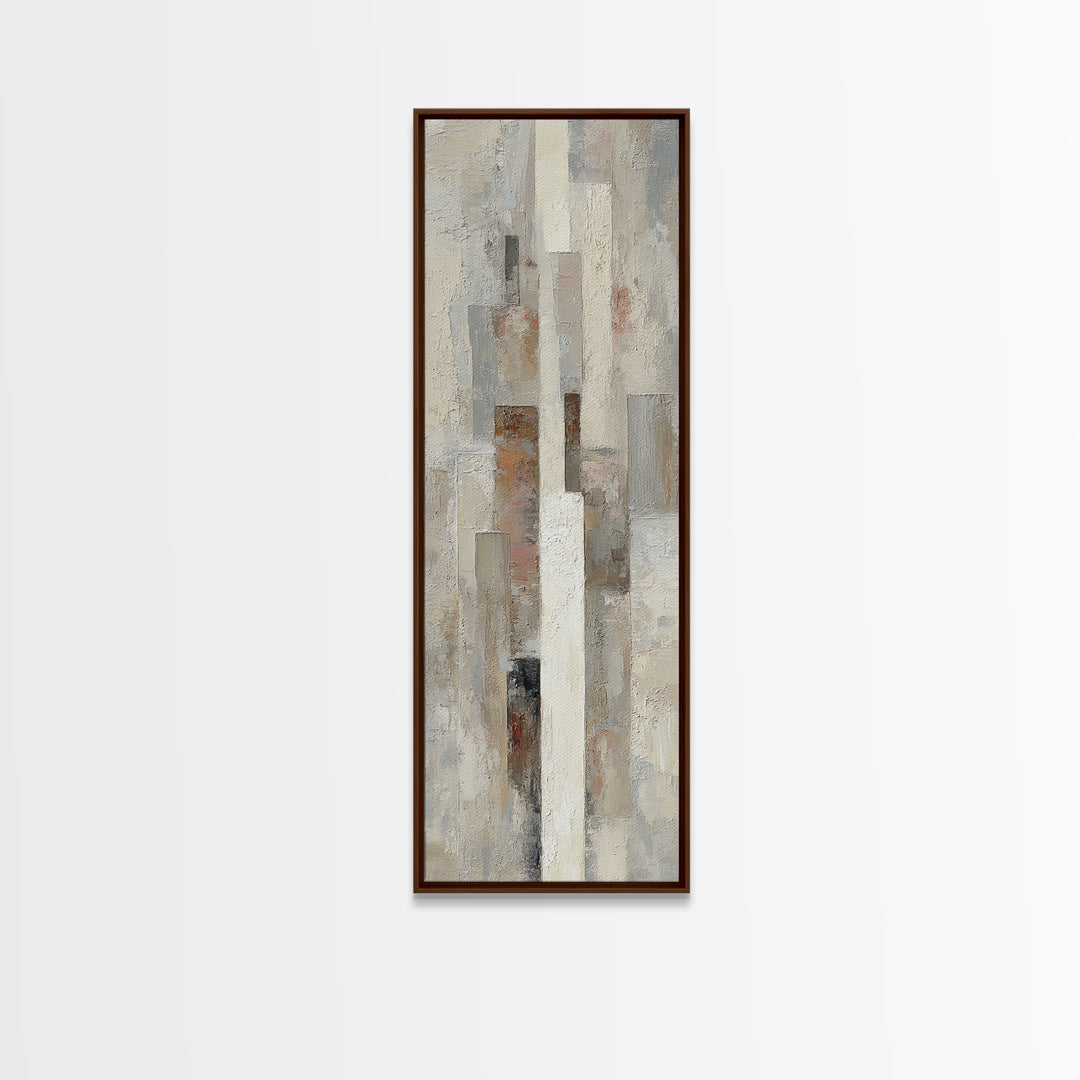 Minimal Stone Shapes Canvas Print, Master Bedroom, Bedroom Decor, Abstract Art, Sanctuary, Minimalist Wall Art, MAS-1x3-28