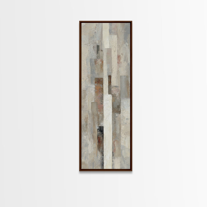 Minimal Stone Shapes Canvas Print, Master Bedroom, Bedroom Decor, Abstract Art, Sanctuary, Minimalist Wall Art, MAS-1x3-28