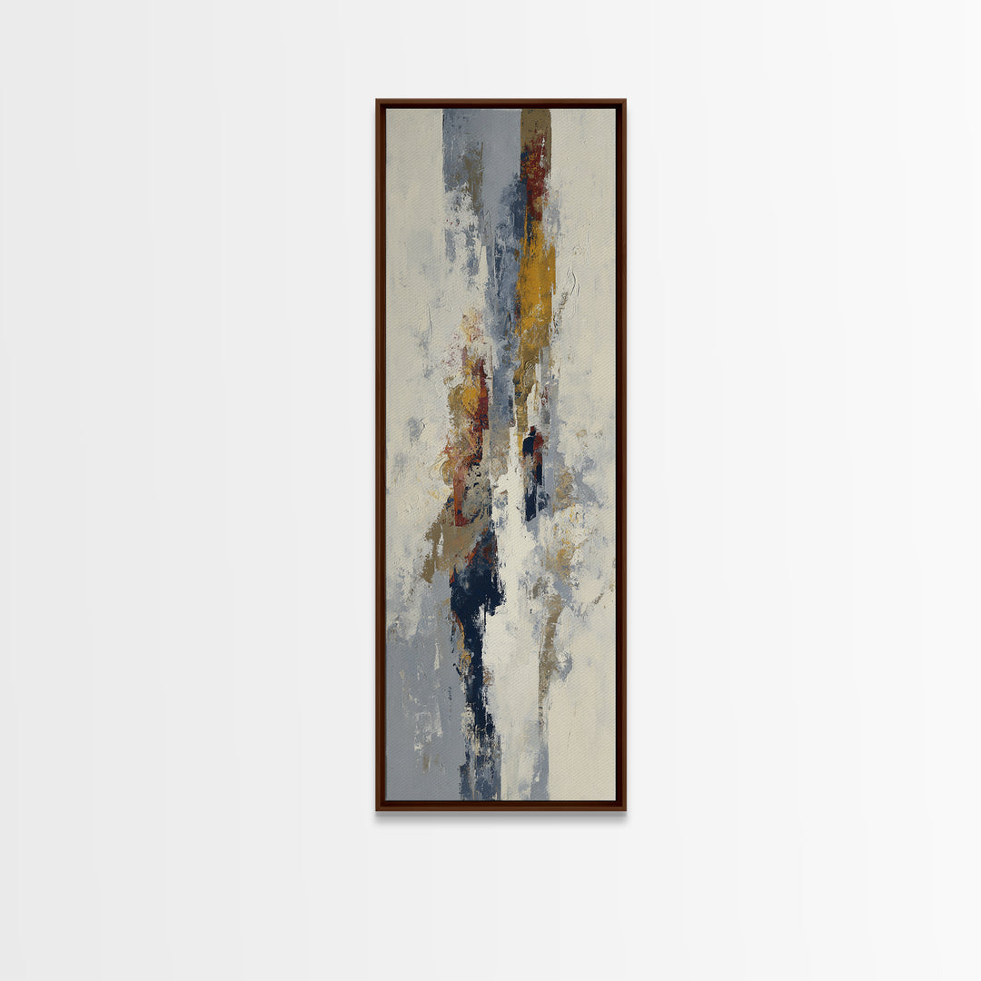 Large Cream Abstract Framed Canvas Print, Master Bedroom, Textured Painting, Bedroom Decor, Abstract Art, Sanctuary, Wall Decal, MAS-1x3-29