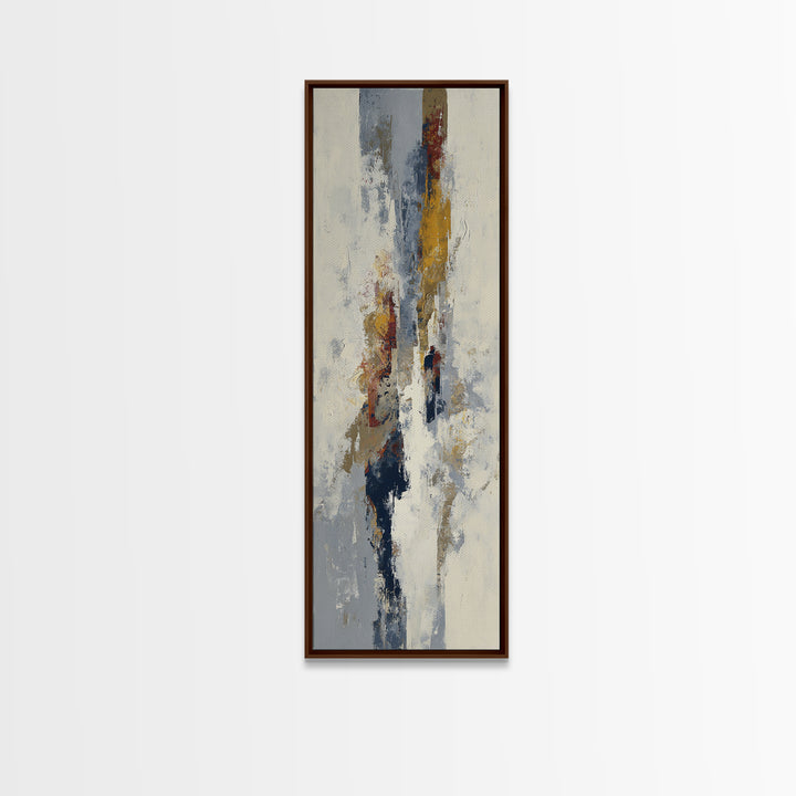 Large Cream Abstract Framed Canvas Print, Master Bedroom, Textured Painting, Bedroom Decor, Abstract Art, Sanctuary, Wall Decal, MAS-1x3-29