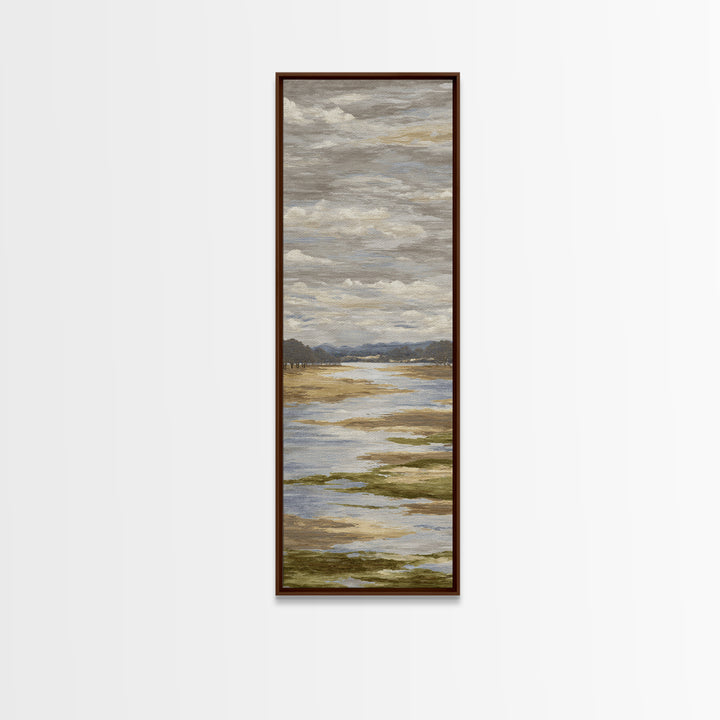 Blush and Taupe Cloudscape Canvas Print, Master Bedroom, Neutral Decor, Bedroom Decor, Fine Art, Sanctuary, Home Decor, MAS-1x3-42