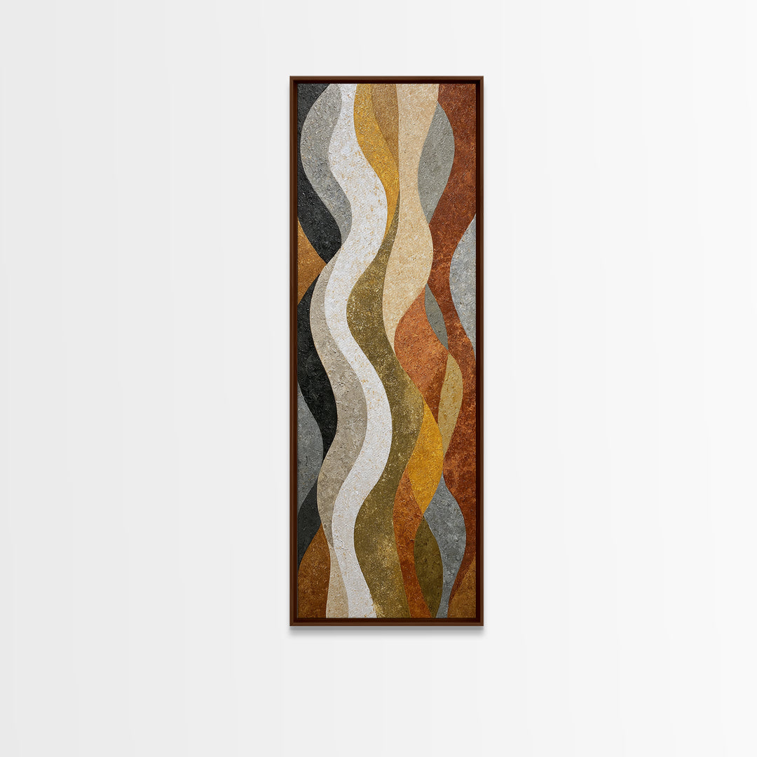 Abstract Wave Forms Canvas Print, Master Bedroom, Minimalist Wall Art, Bedroom Decor, Fine Art, Sanctuary, Over Bed Wall Art, MAS-1x3-56