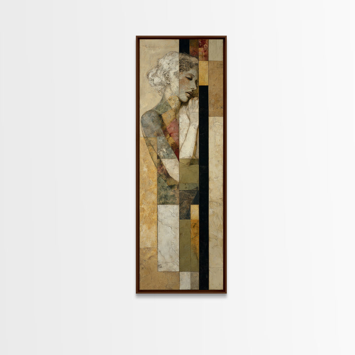 Classical Reclining Figure Implied Through Line Art Canvas Print, Master Bedroom, Master Bedroom Decor, Bedroom Decor, MAS-1x3-58