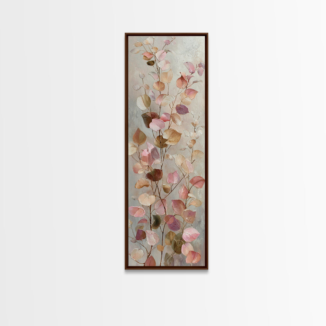 Gentle Eucalyptus Watercolor Branches Canvas Print, Master Bedroom, Living Room Prints, Bedroom Decor, Fine Art, Sanctuary, MAS-1x3-72