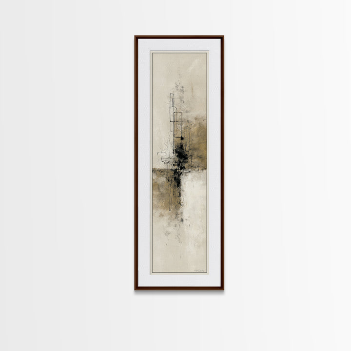 Minimal Two Figure Line Drawing Canvas Print, Master Bedroom, Vinyl Wall Decal, Bedroom Decor, Fine Art, Sanctuary, MAS-1x3-89