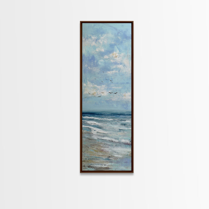 Hotel Coastal Landscape Canvas Print, Master Bedroom, Luxury Decor, Bedroom Decor, Fine Art, Sanctuary, Wedding Decor, MAS-1x3-9