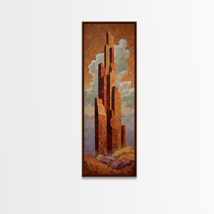 Quiet Desert Dusk Canvas Print, Master Bedroom, Room Decor, Bedroom Decor, Fine Art, Sanctuary, Wall Decal, Printable Art, MAS-1x3-94