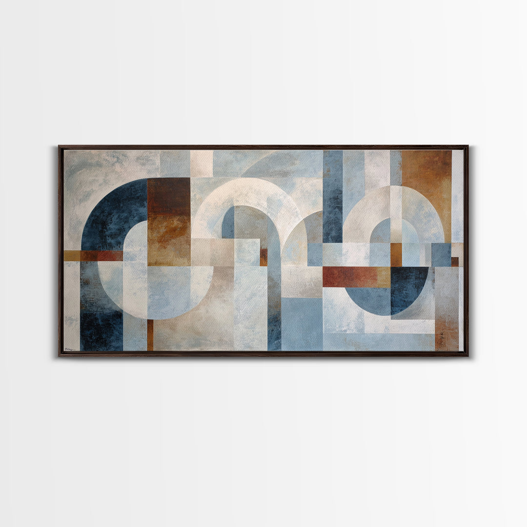 Large Cream Abstract Framed Canvas Print, Master Bedroom, Bedroom Decor, Abstract Art, Sanctuary, Farmhouse Wall Art, MAS-2x1-13