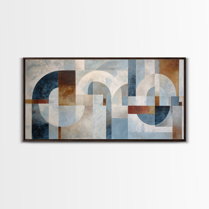 Large Cream Abstract Framed Canvas Print, Master Bedroom, Bedroom Decor, Abstract Art, Sanctuary, Farmhouse Wall Art, MAS-2x1-13