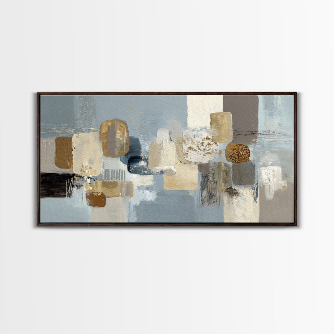 Minimal Stone Shapes Canvas Print, Master Bedroom, Home Decor, Bedroom Decor, Abstract Art, Sanctuary, Bedroom Wall Decor, MAS-2x1-36