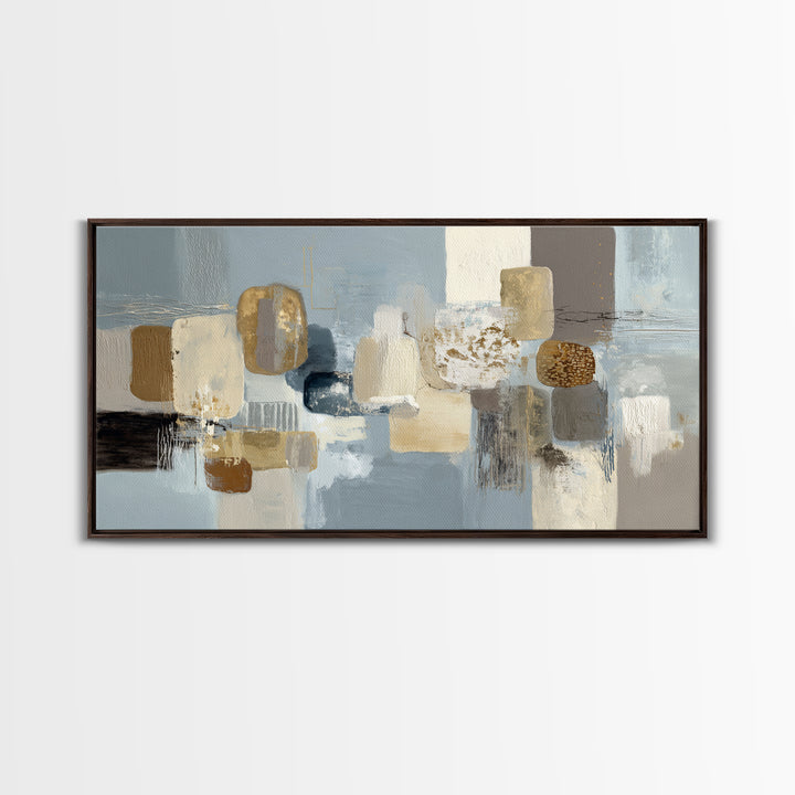 Minimal Stone Shapes Canvas Print, Master Bedroom, Home Decor, Bedroom Decor, Abstract Art, Sanctuary, Bedroom Wall Decor, MAS-2x1-36