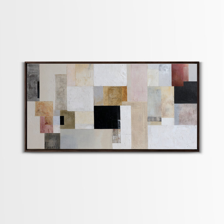 Large Cream Abstract Canvas Print, Master Bedroom, Farmhouse Decor, Bedroom Decor, Abstract Art, Sanctuary, Above Bed Wall Art, MAS-2x1-61