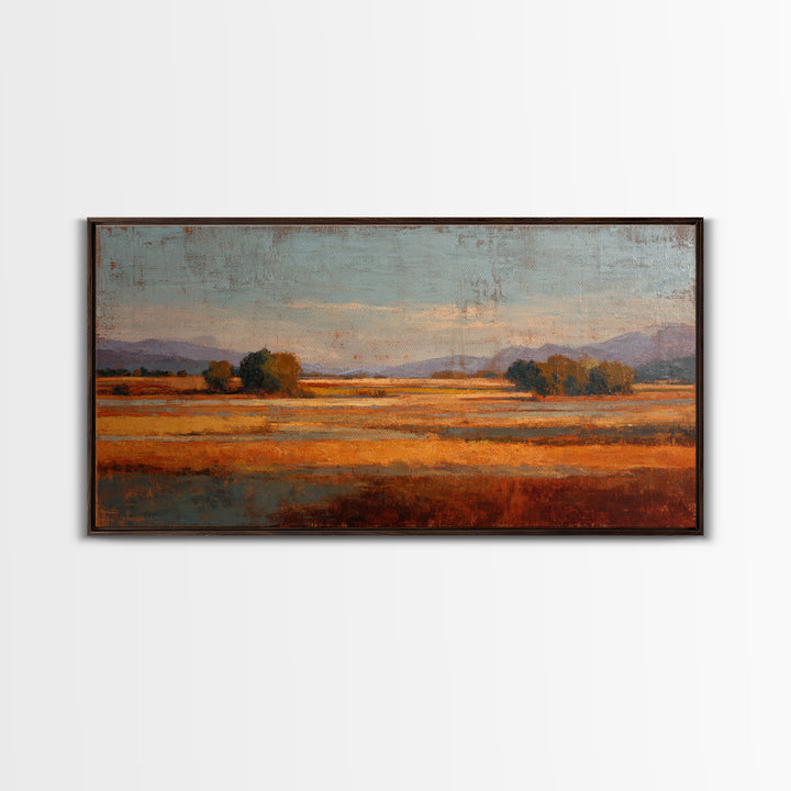 Lavender Field at Twilight Canvas Print, Master Bedroom, Wall Art, Bedroom Decor, Oil Painting, Sanctuary, Bedroom Wall Art, MAS-2x1-62