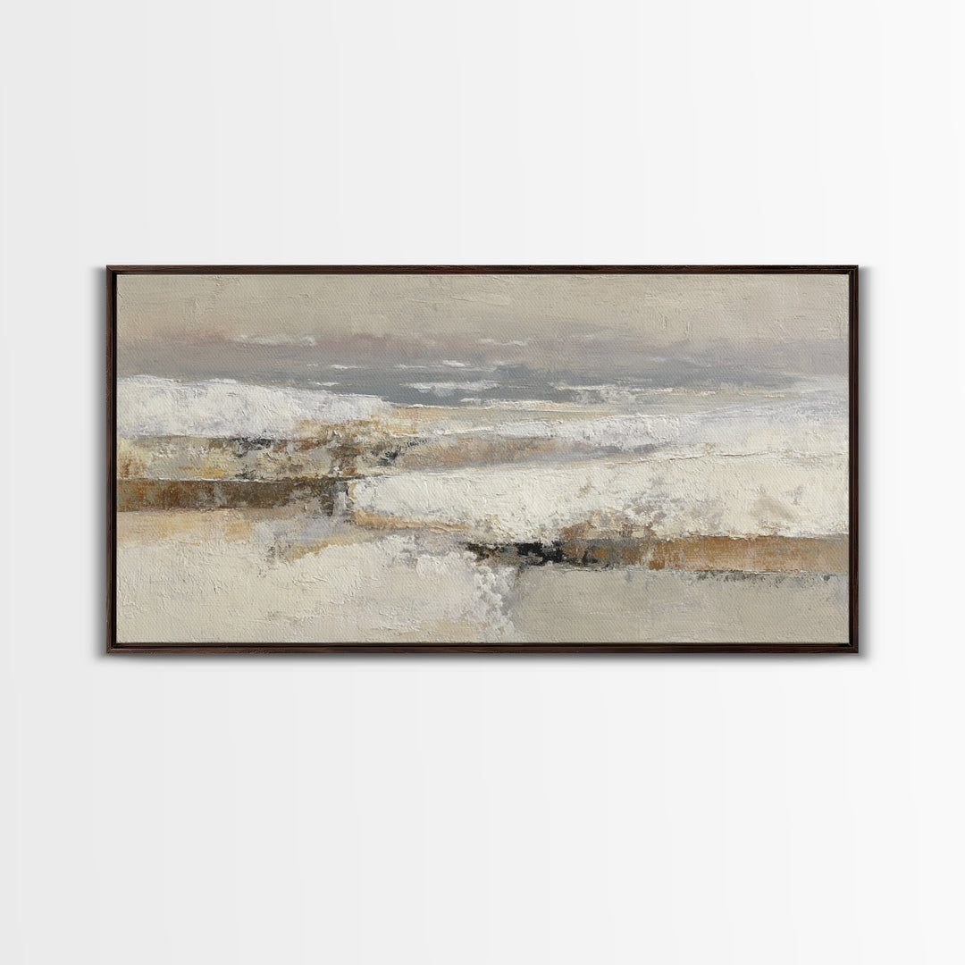 Minimal Stone Shapes Framed Canvas Print, Master Bedroom, Bedroom Prints, Bedroom Decor, Abstract Art, Sanctuary, Gallery Decor, MAS-2x1-84