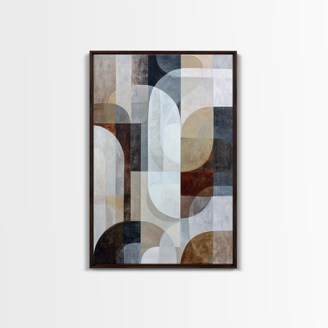 Large Cream Abstract Framed Canvas Print, Master Bedroom, Bedroom Decor, Sanctuary, Living Room Prints, Wall Decor Bedroom, MAS-2x3-1