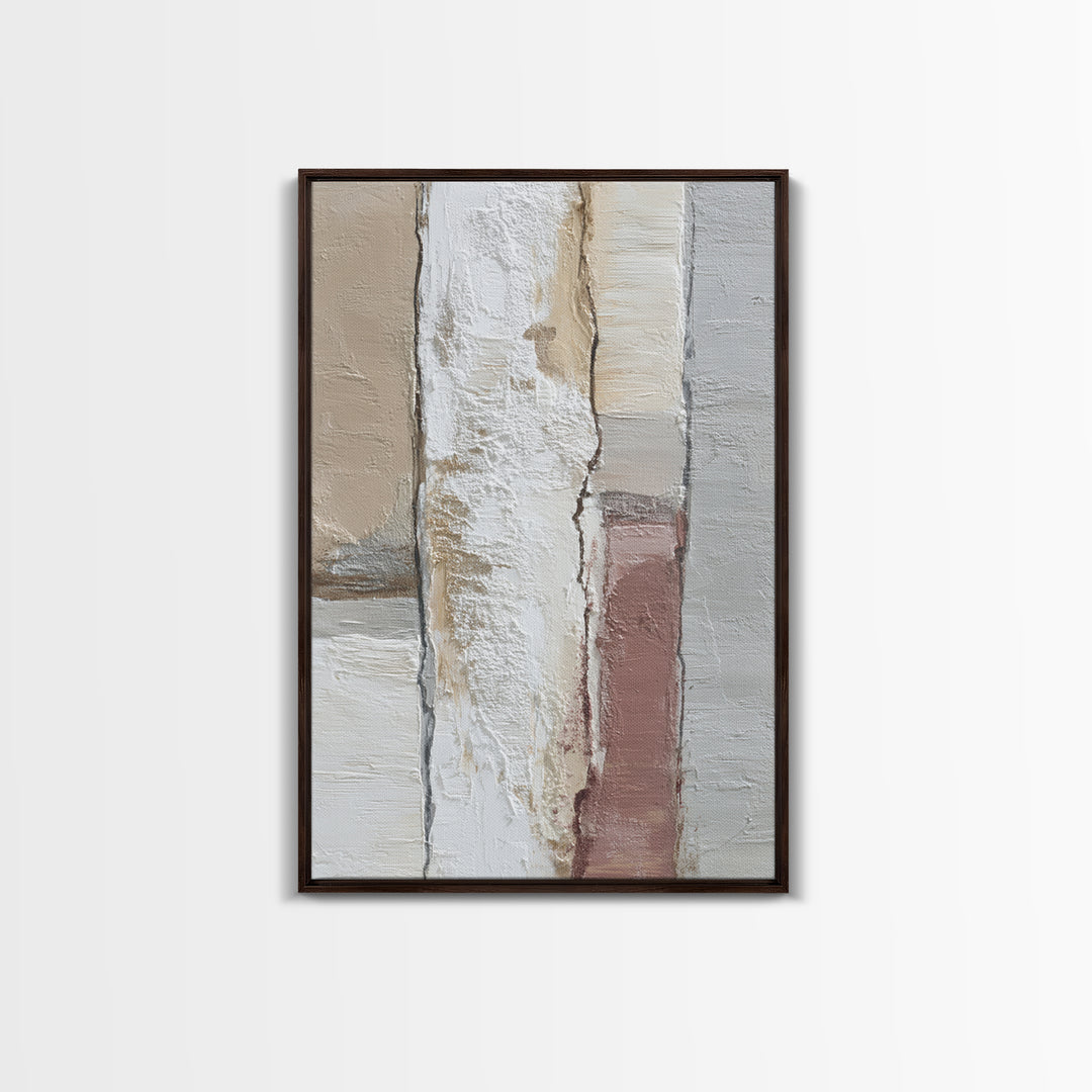 Minimal Two Figure Line Drawing Framed Canvas Print, Master Bedroom, Farmhouse Decor, Bedroom Decor, Fine Art, Sanctuary, MAS-2x3-13