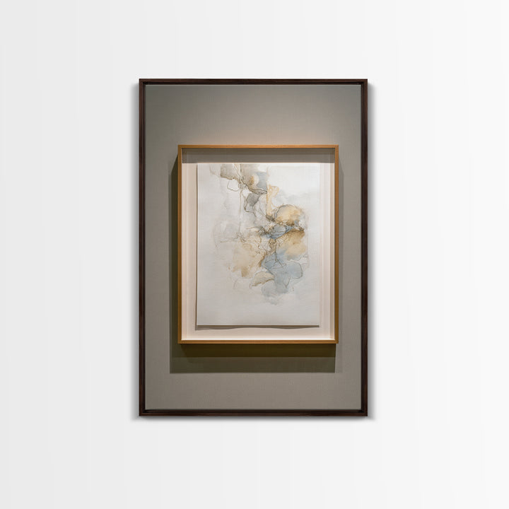 Minimal Two Figure Line Drawing Framed Canvas Print, Master Bedroom, Farmhouse Decor, Bedroom Decor, Fine Art, Sanctuary, MAS-2x3-37