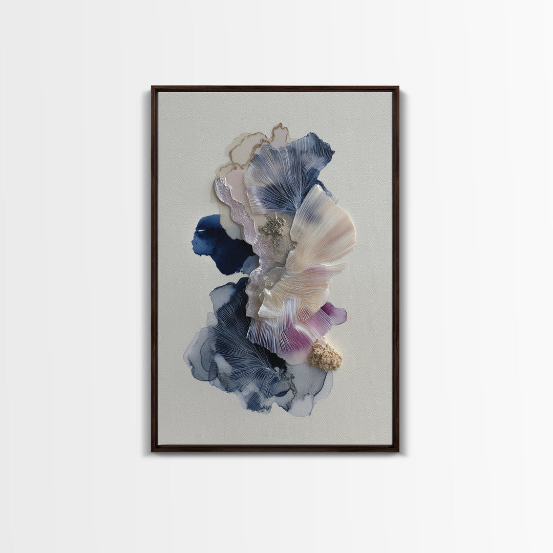 Tonal Floral Diptych Framed Canvas Print, Master Bedroom, Wall Decor, Bedroom Decor, Fine Art, Sanctuary, Farmhouse Wall Decor, MAS-2x3-46