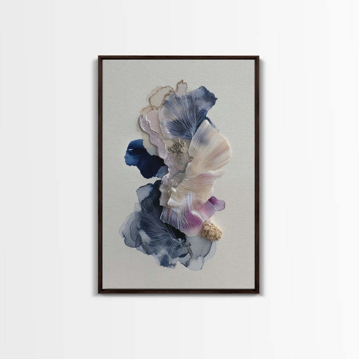 Tonal Floral Diptych Framed Canvas Print, Master Bedroom, Wall Decor, Bedroom Decor, Fine Art, Sanctuary, Farmhouse Wall Decor, MAS-2x3-46