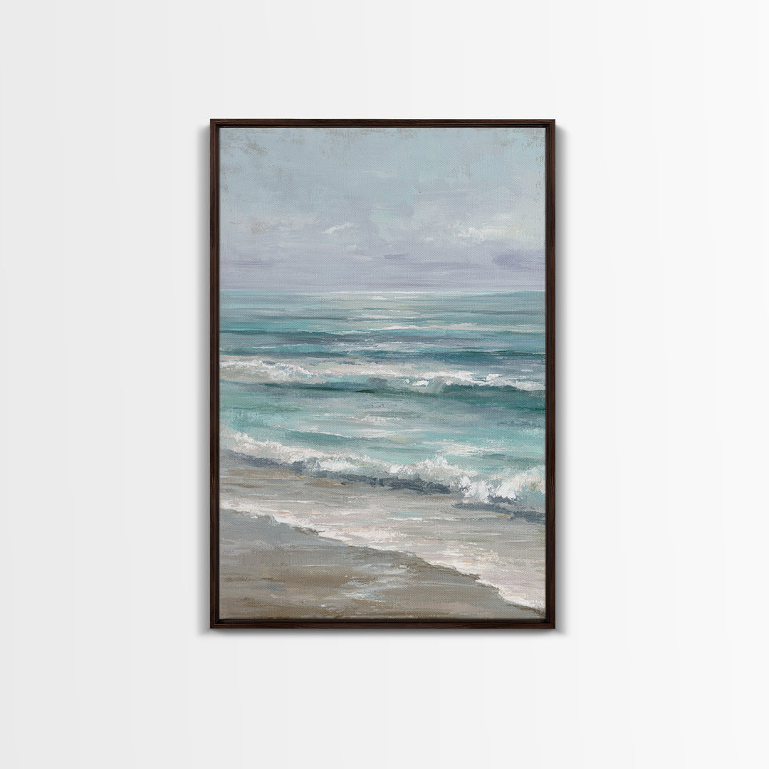 Elegant Moonlit Ocean Horizon Canvas Print, Master Bedroom, Wall Decor Bedroom, Bedroom Decor, Sanctuary, Fine Art Print, MAS-2x3-57