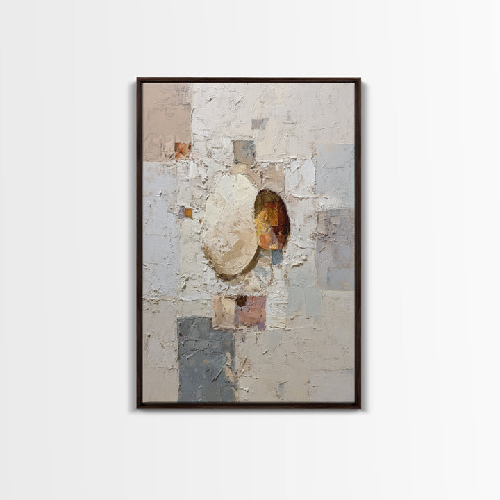Minimal Stone Shapes Canvas Print, Master Bedroom, Wedding Decor, Bedroom Decor, Fine Art, Sanctuary, Rustic Home Decor, MAS-2x3-72
