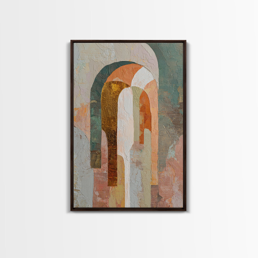 Large Cream Abstract Framed Canvas Print, Master Bedroom, Rustic Home Decor, Bedroom Decor, Abstract Art, Sanctuary, MAS-2x3-73