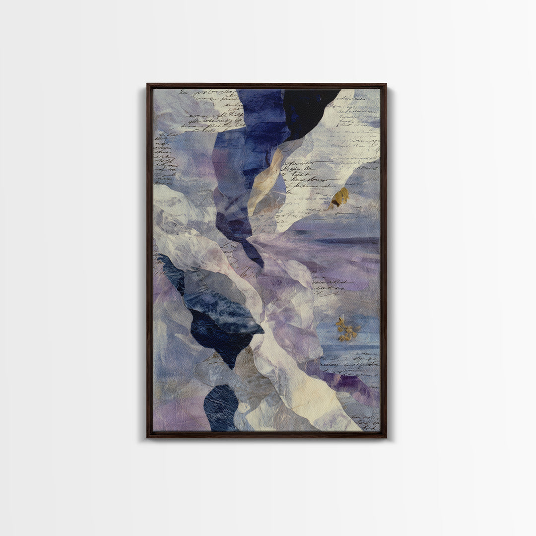Abstract Wave Forms Framed Canvas Print, Master Bedroom, Signs for Home, Bedroom Decor, Abstract Art, Sanctuary, Luxury Decor, MAS-2x3-76