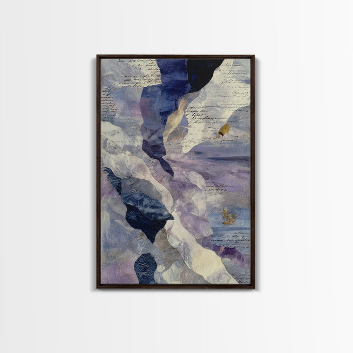 Abstract Wave Forms Framed Canvas Print, Master Bedroom, Signs for Home, Bedroom Decor, Abstract Art, Sanctuary, Luxury Decor, MAS-2x3-76