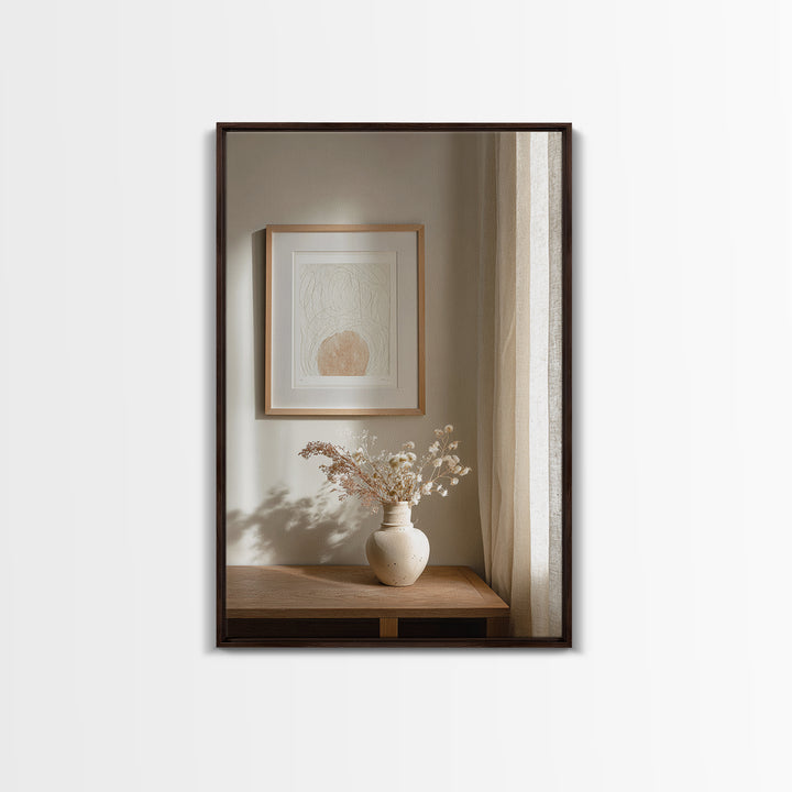Minimal Two Figure Line Drawing Framed Canvas Print, Master Bedroom, Wall Art Bedroom, Bedroom Decor, Fine Art, Sanctuary, MAS-2x3-85