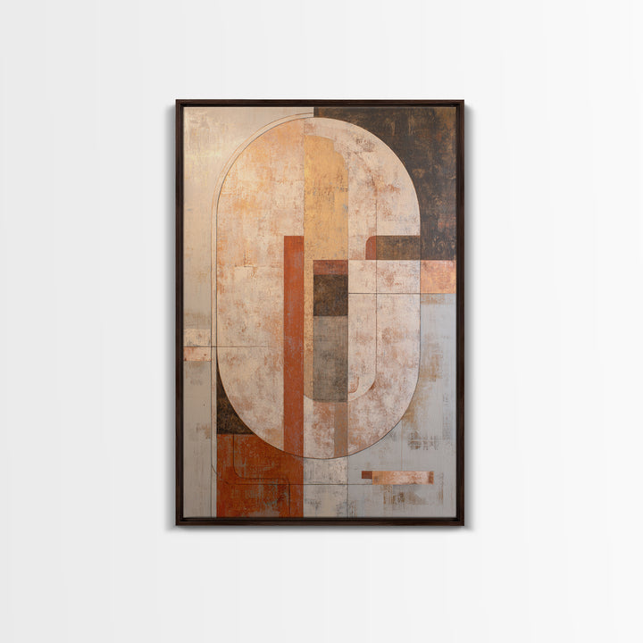Large Cream Abstract Framed Canvas Print, Master Bedroom, Rustic Home Decor, Bedroom Decor, Abstract Art, Sanctuary, MAS-2x3-97