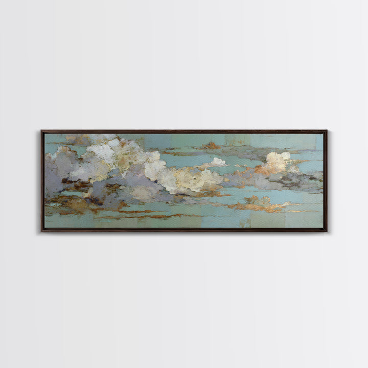 Blush and Taupe Cloudscape Canvas Print, Master Bedroom, Living Room Prints, Bedroom Decor, Fine Art, Sanctuary, Modern Decor, MAS-3x1-46