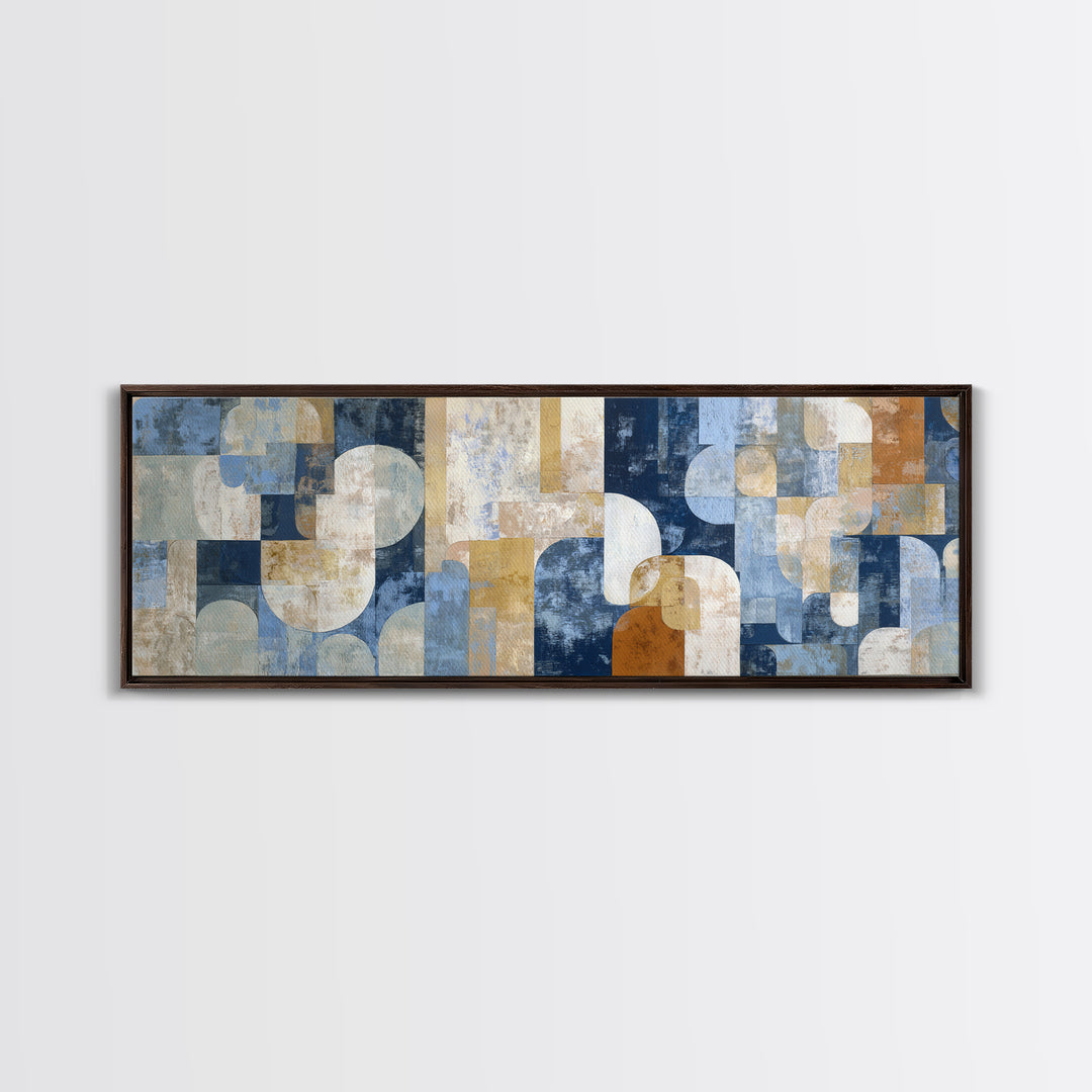Soft Abstract Linen Texture Framed Canvas Print, Master Bedroom, Canvas Print, Bedroom Decor, Sanctuary, Above Bed Wall Art, MAS-3x1-67