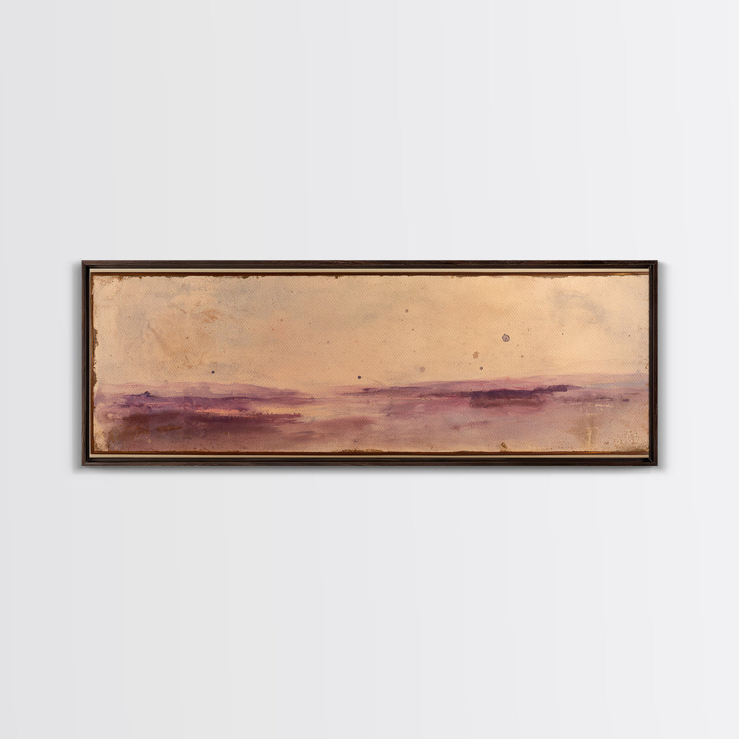 Serene Lake with Pale Morning Reflection Canvas Print, Master Bedroom, Bedroom Wall Art, Bedroom Decor, Oil Painting, Sanctuary, MAS-3x1-71