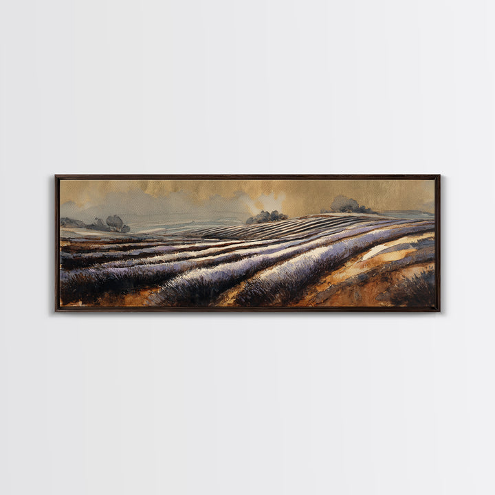 Romantic Swan Pair on Dark Water Framed Canvas Print, Master Bedroom, Farmhouse Wall Decor, Bedroom Decor, Oil Painting, MAS-3x1-79