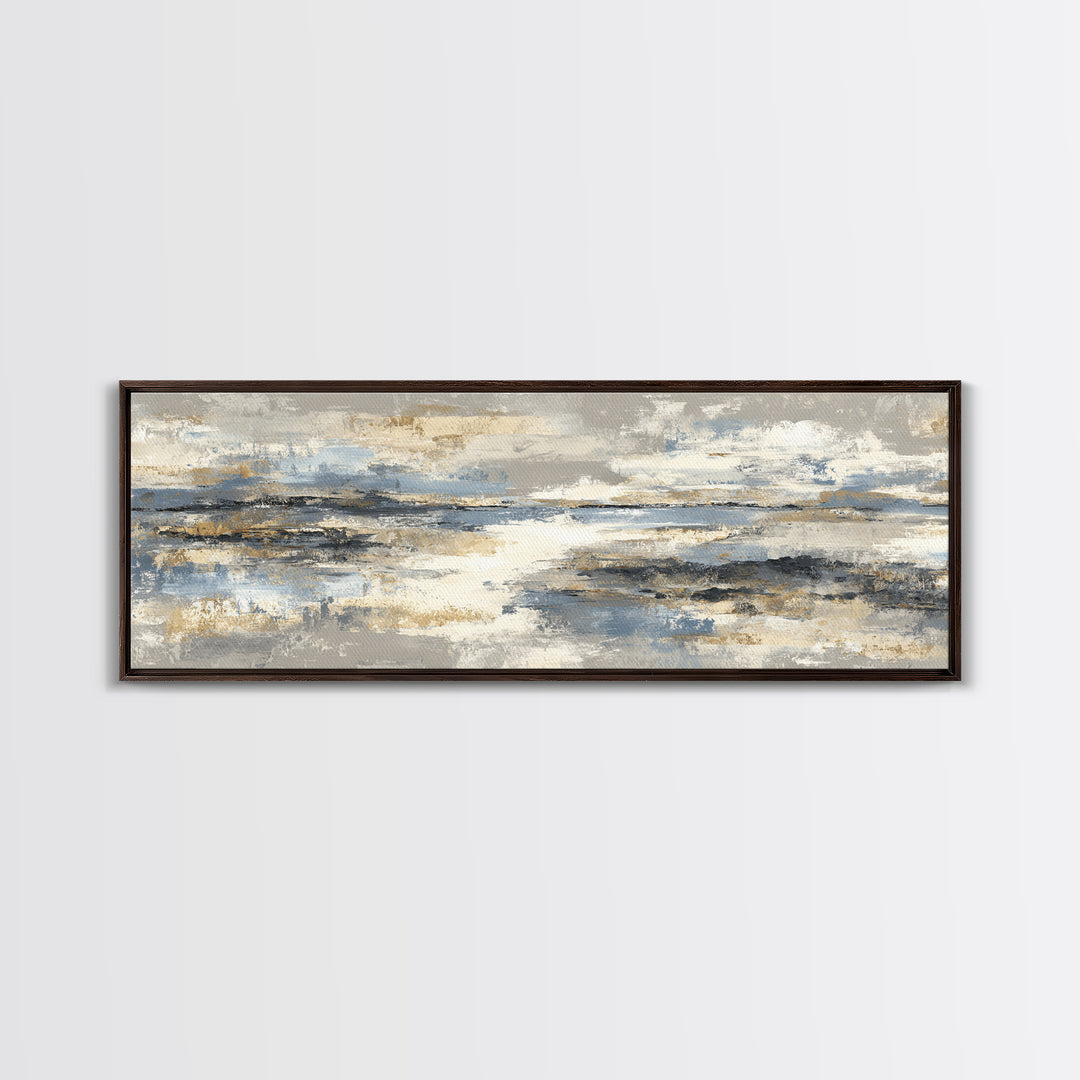 Minimal Stone Shapes Canvas Print, Master Bedroom, Bedroom Decor, Abstract Art, Sanctuary, Minimalist Wall Art, MAS-3x1-80