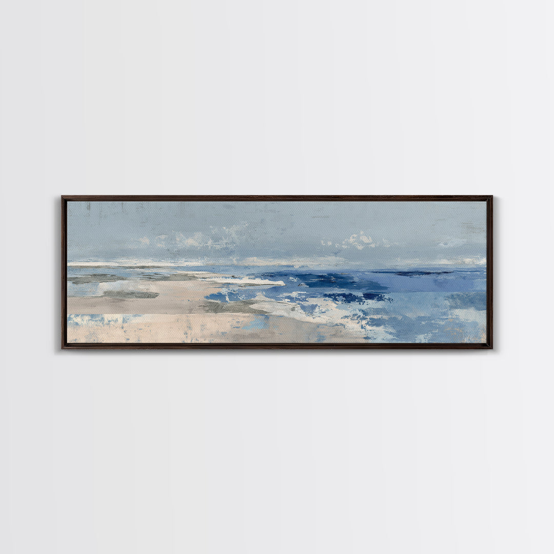 Hotel Coastal Landscape Canvas Print, Master Bedroom, Over Bed Wall Art, Bedroom Decor, Fine Art, Sanctuary, Minimalist Decor, MAS-3x1-85