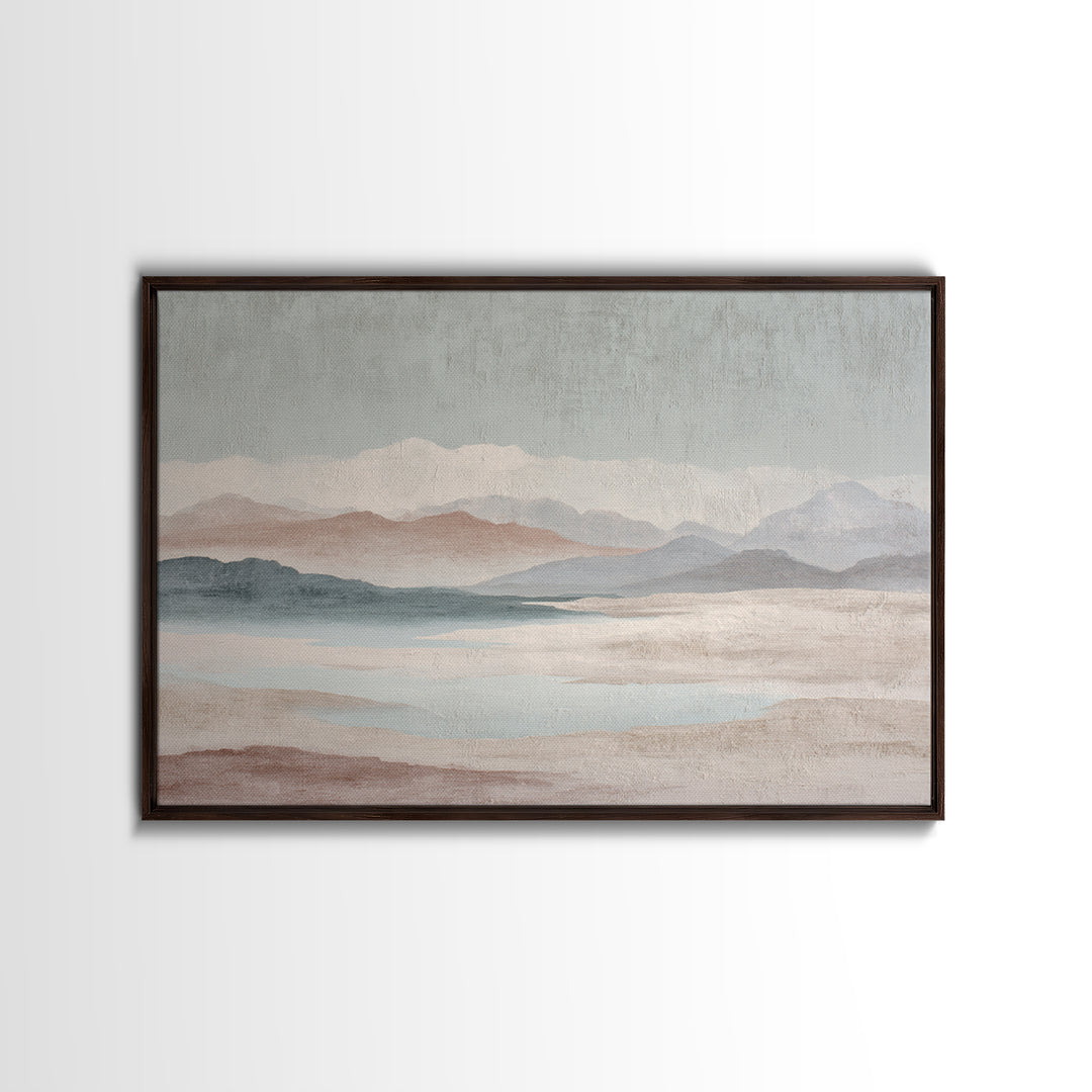 Minimal Stone Shapes Canvas Print, Master Bedroom, Master Bedroom Decor, Bedroom Decor, Abstract Art, Sanctuary, MAS-3x2-44
