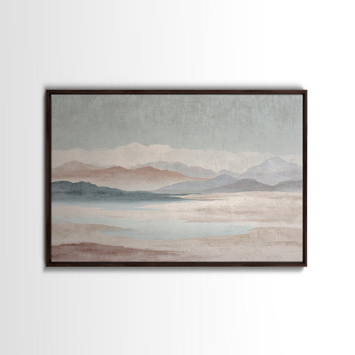 Minimal Stone Shapes Canvas Print, Master Bedroom, Master Bedroom Decor, Bedroom Decor, Abstract Art, Sanctuary, MAS-3x2-44