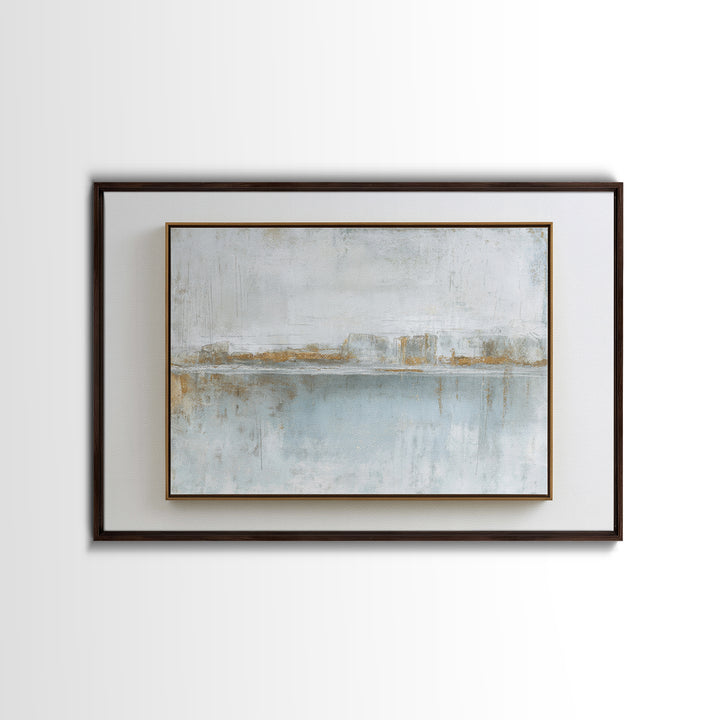 Minimal Two Figure Line Drawing Framed Canvas Print, Master Bedroom, Fine Art Print, Bedroom Decor, Oil Painting, Sanctuary, MAS-3x2-81