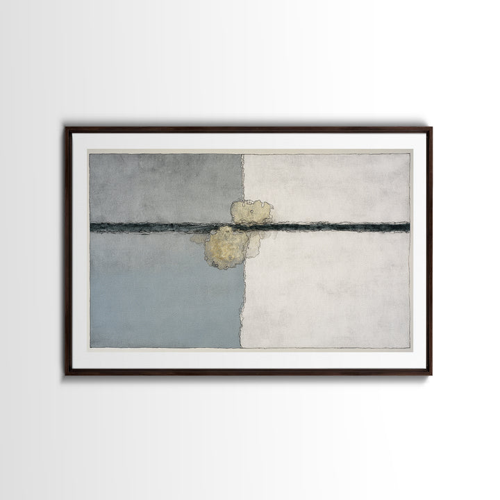 Minimal Two Figure Line Drawing Framed Canvas Print, Master Bedroom, Wall Art Bedroom, Bedroom Decor, Fine Art, Sanctuary, MAS-3x2-9