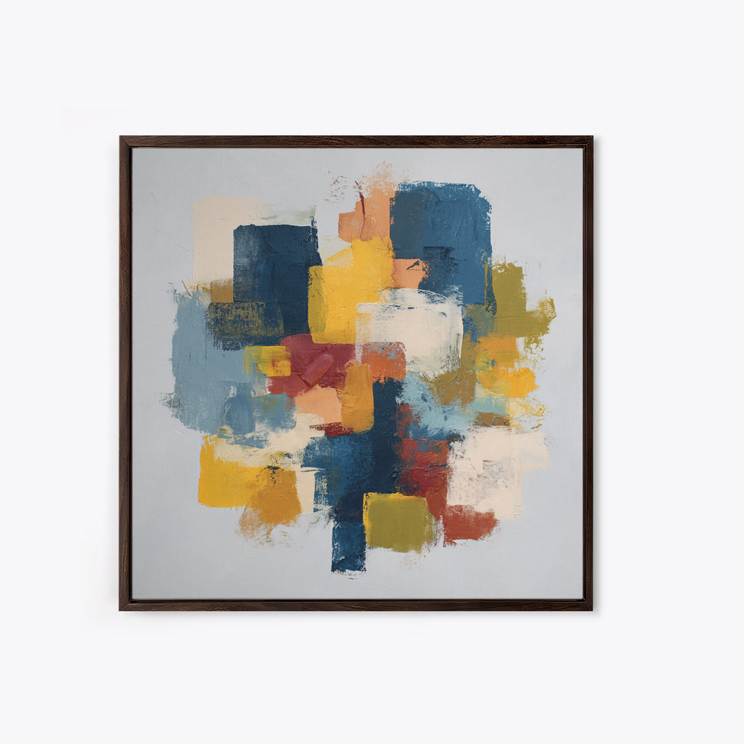 Chaotic Joyful Abstract Canvas Print, Maximalist Art, Modern Decor, Living Room Decor, Abstract Art, Maximal, Wall Decor, MAX-1x1-94