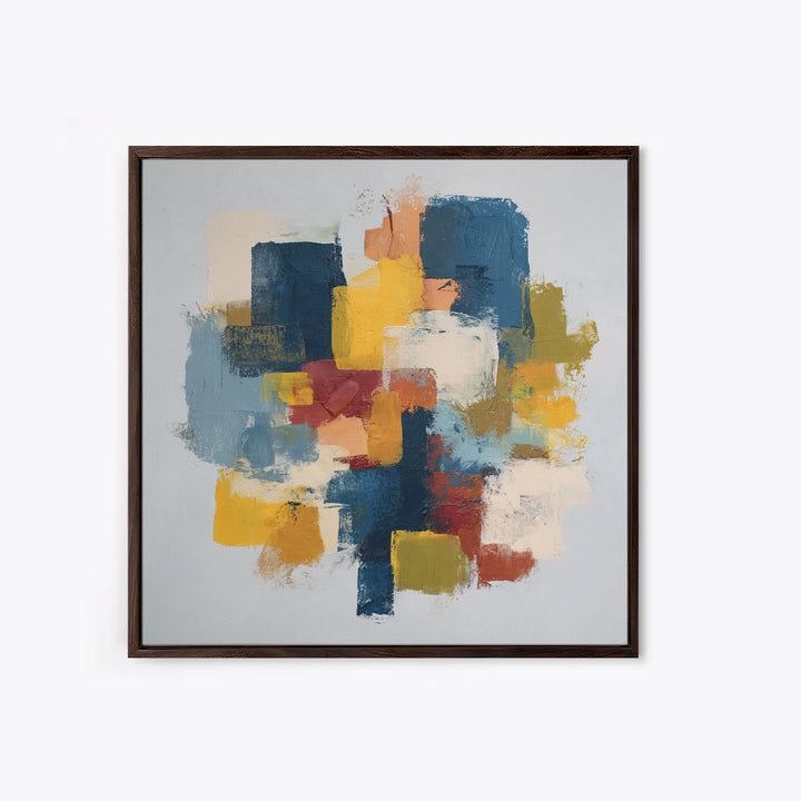 Chaotic Joyful Abstract Canvas Print, Maximalist Art, Modern Decor, Living Room Decor, Abstract Art, Maximal, Wall Decor, MAX-1x1-94