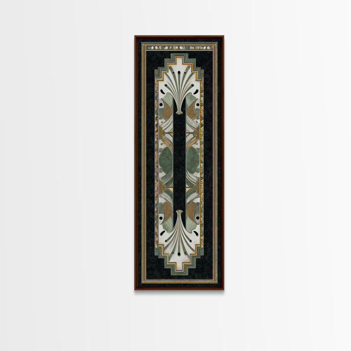 Folk Art Animal Parade Framed Canvas Print, Maximalist Art, Minimalist Decor, Living Room Decor, Fine Art, Maximal, Art Nouveau, MAX-1x3-4