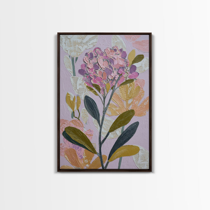 Matisse Inspired Cutouts with Vivid Floral Motifs Canvas Print, Maximalist Art, Digital Print, Living Room Decor, Maximal, MAX-2x3-90