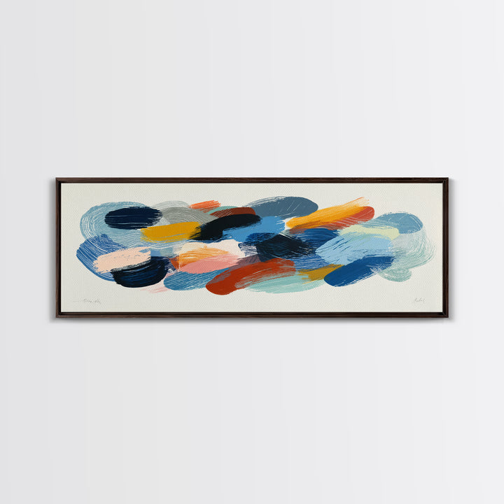 Chaotic Joyful Abstract Canvas Print, Maximalist Art, Digital Print, Living Room Decor, Fine Art, Maximal, Playroom Decor, MAX-3x1-38