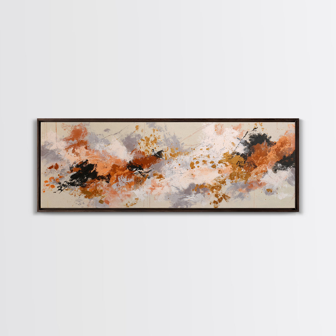 Chaotic Joyful Abstract Canvas Print, Maximalist Art, Boho Decor, Living Room Decor, Fine Art, Maximal, Art Print, Digital Art, MAX-3x1-62