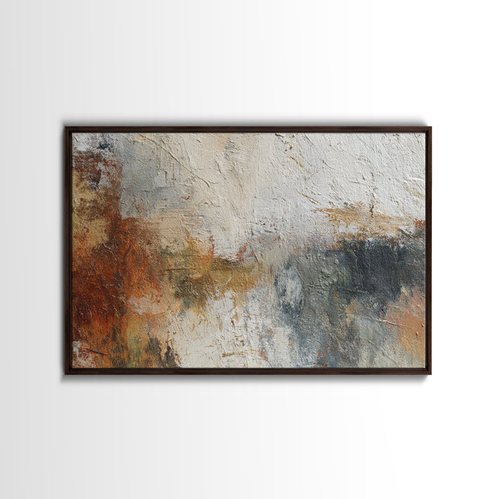 Chaotic Joyful Abstract Framed Canvas Print, Maximalist Art, Unique Wall Art, Living Room Decor, Maximal, Fine Art Print, MAX-3x2-50