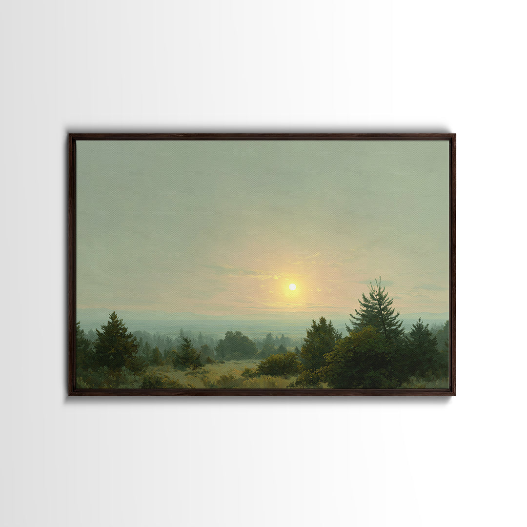 Eclectic Checkerboard Landscape Canvas Print, Maximalist Art, Moody Wall Art, Living Room Decor, Fine Art, Maximal, MAX-3x2-57