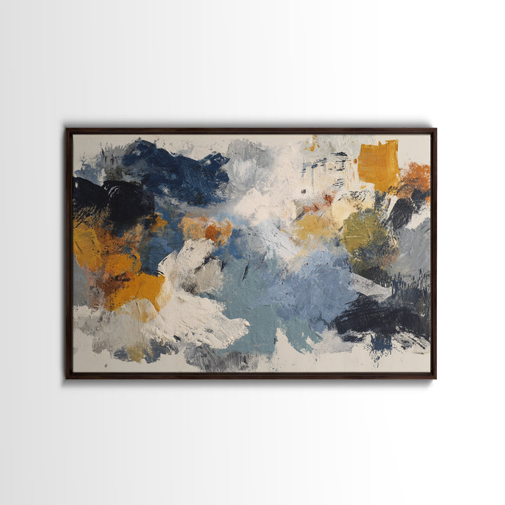 Chaotic Joyful Abstract Canvas Print, Maximalist Art, Modern Art, Living Room Decor, Fine Art, Maximal, Textured Painting, MAX-3x2-98